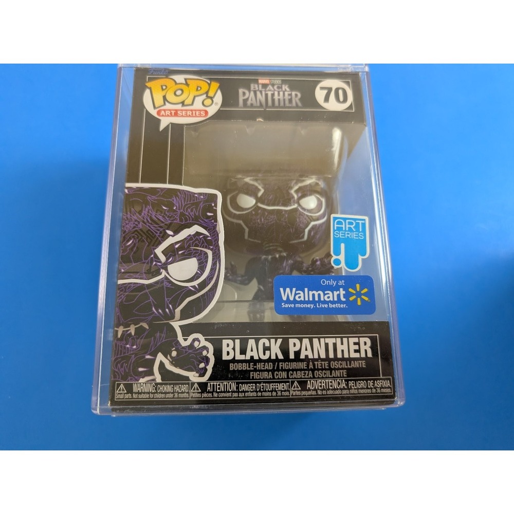 Funko Pop Black Panther Marvel Art Series #70 Walmart Exclusive
